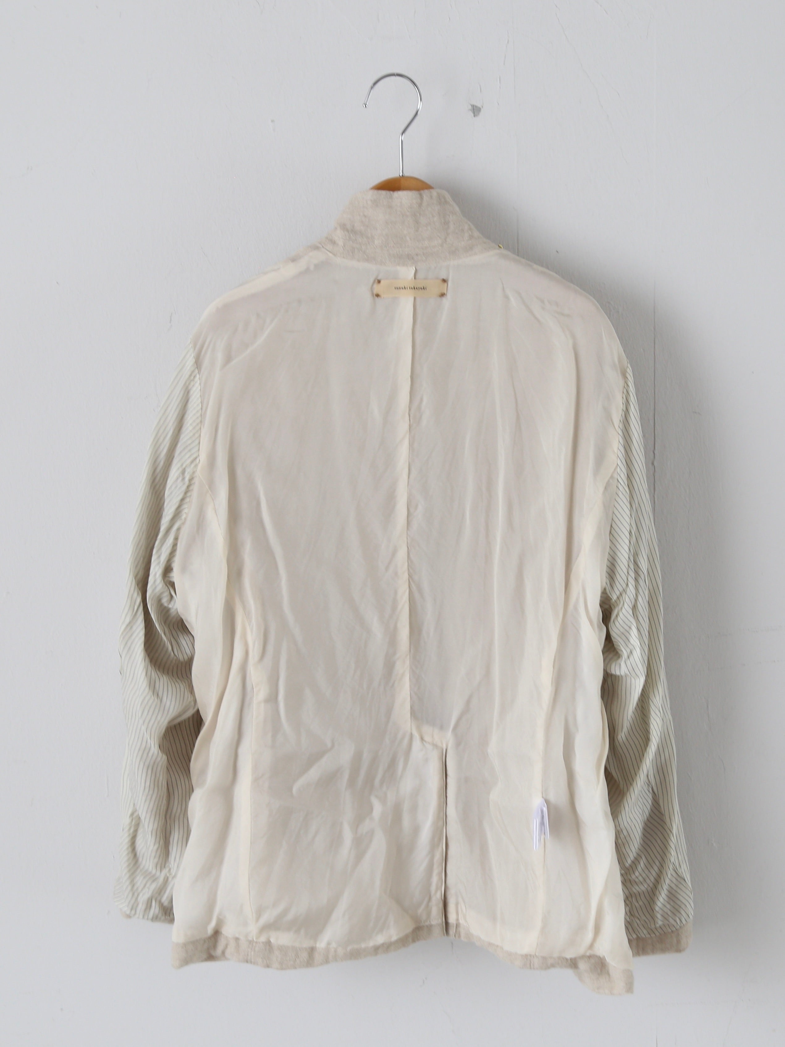 新品 suzuki takayuki gauze jacket 白 suzuki takayuki Wool Gauze Jacket Wool Linen [A271-20] – CREER