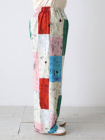 画像をギャラリービューアに読み込む, R&amp;D.M.Co-  モザイクグラフティリラックスゴムパンツ [7962]
