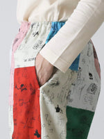 画像をギャラリービューアに読み込む, R&amp;D.M.Co-  モザイクグラフティリラックスゴムパンツ [7962]

