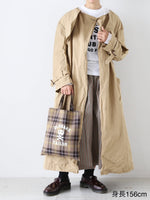 Load image into Gallery viewer, R&amp;D.M.Co- Garment Dye No Collar Trench Coat [7277]
