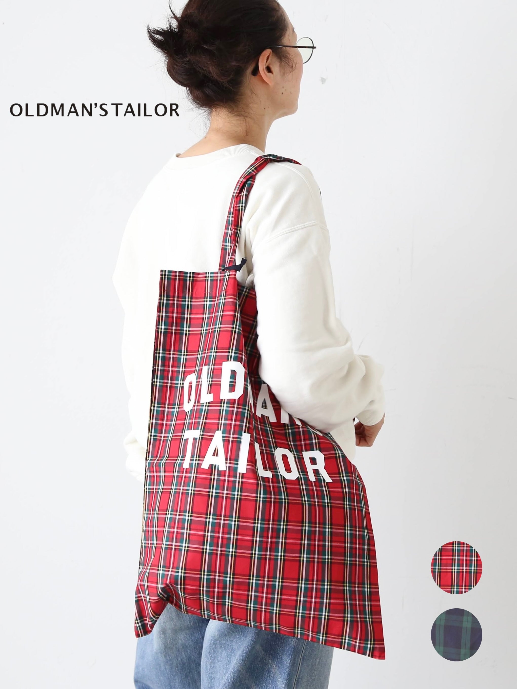 OLDMAN'S TAILOR OMT プリントチェックトートバッグ [m1551] – CREER