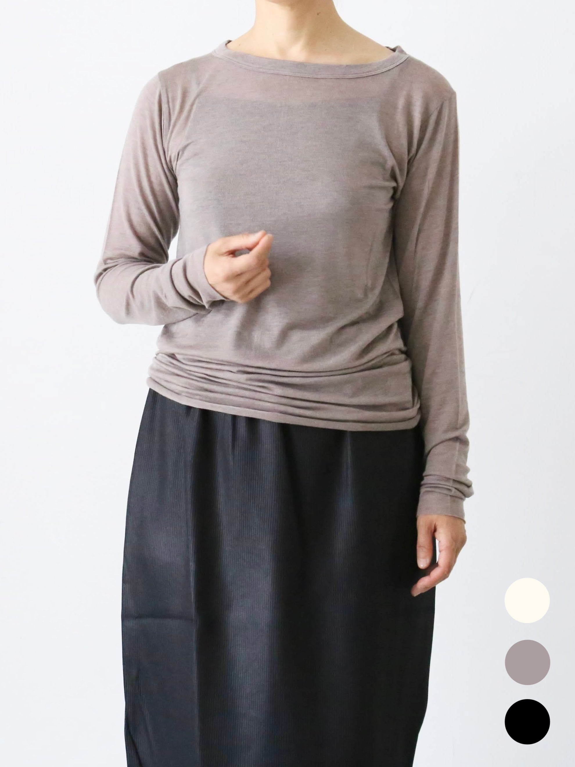 ALWEL シアーリブトップ [SIR-1]