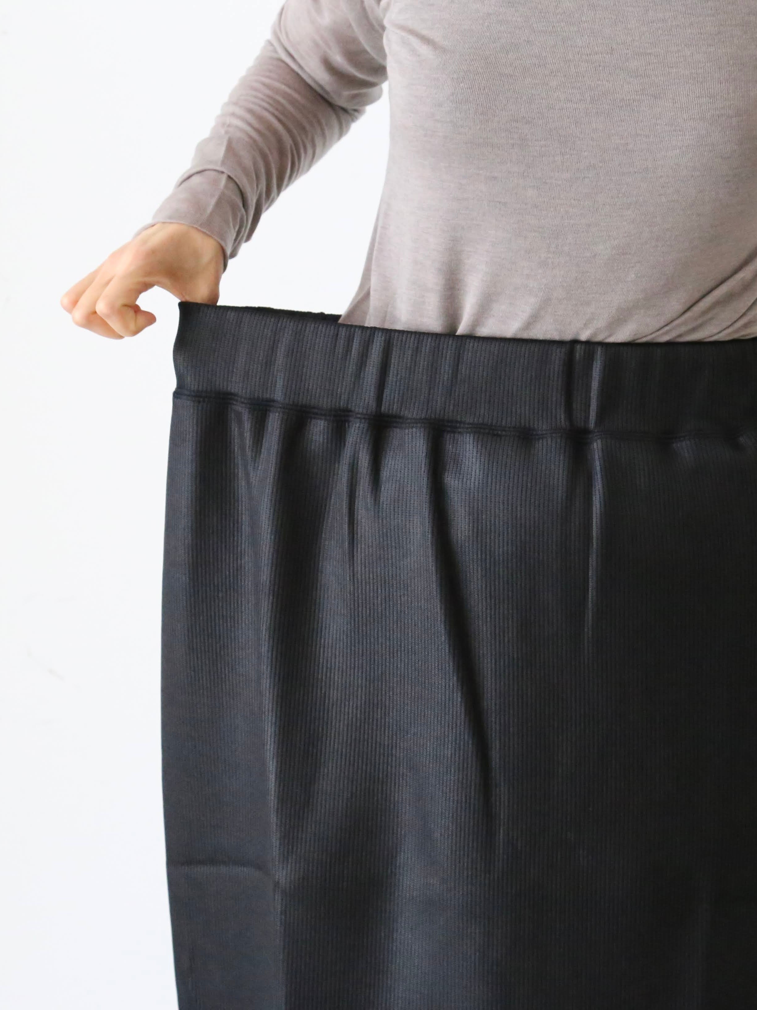 ALWEL リブベッドサイドスリットスカート [SQER-3]