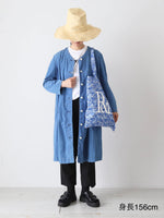 Load image into Gallery viewer, R&amp;D.M.Co- Indigo Light Corduroy Work Coat [7670]
