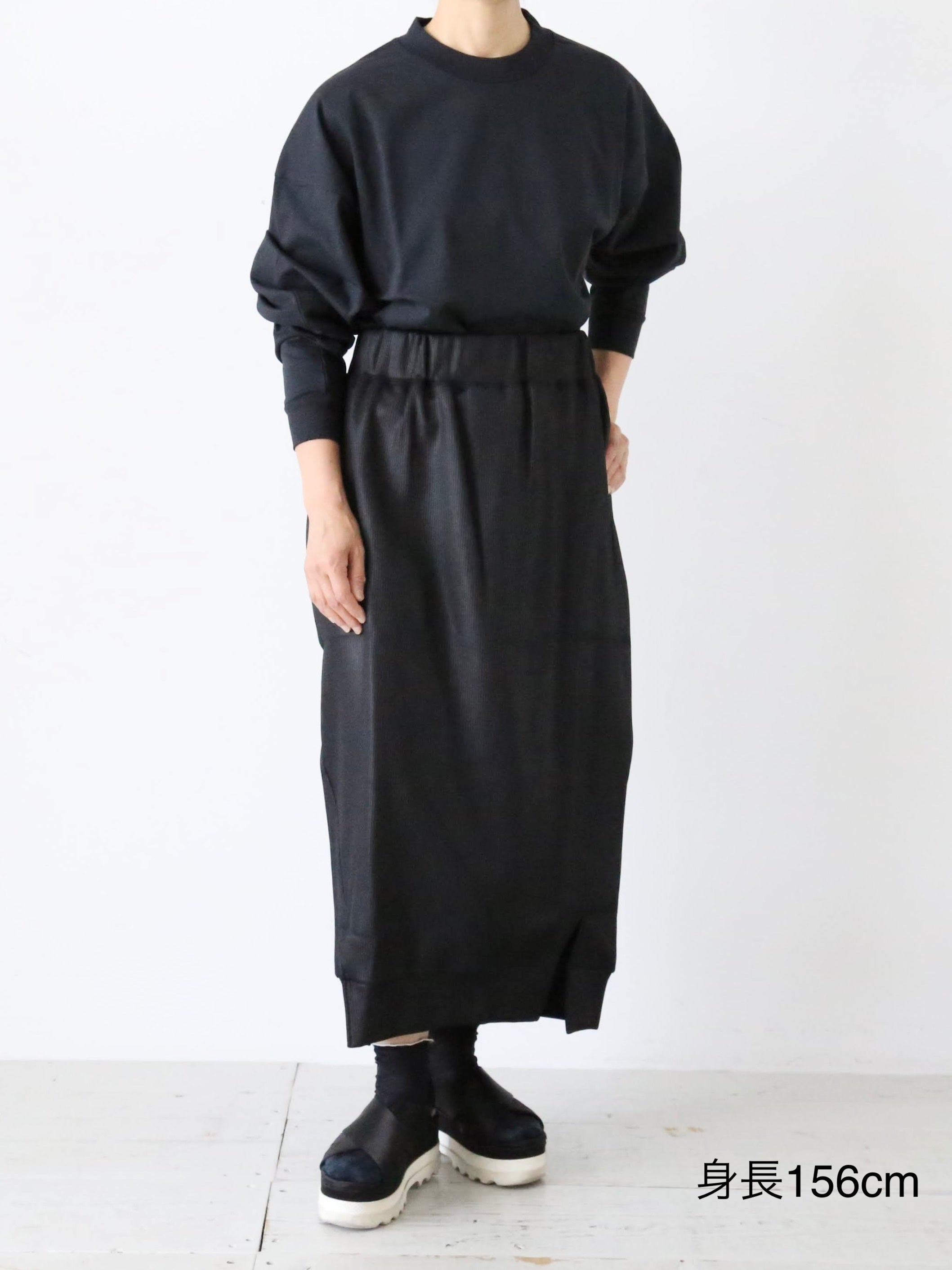 ALWEL リブベッドサイドスリットスカート [SQER-3]