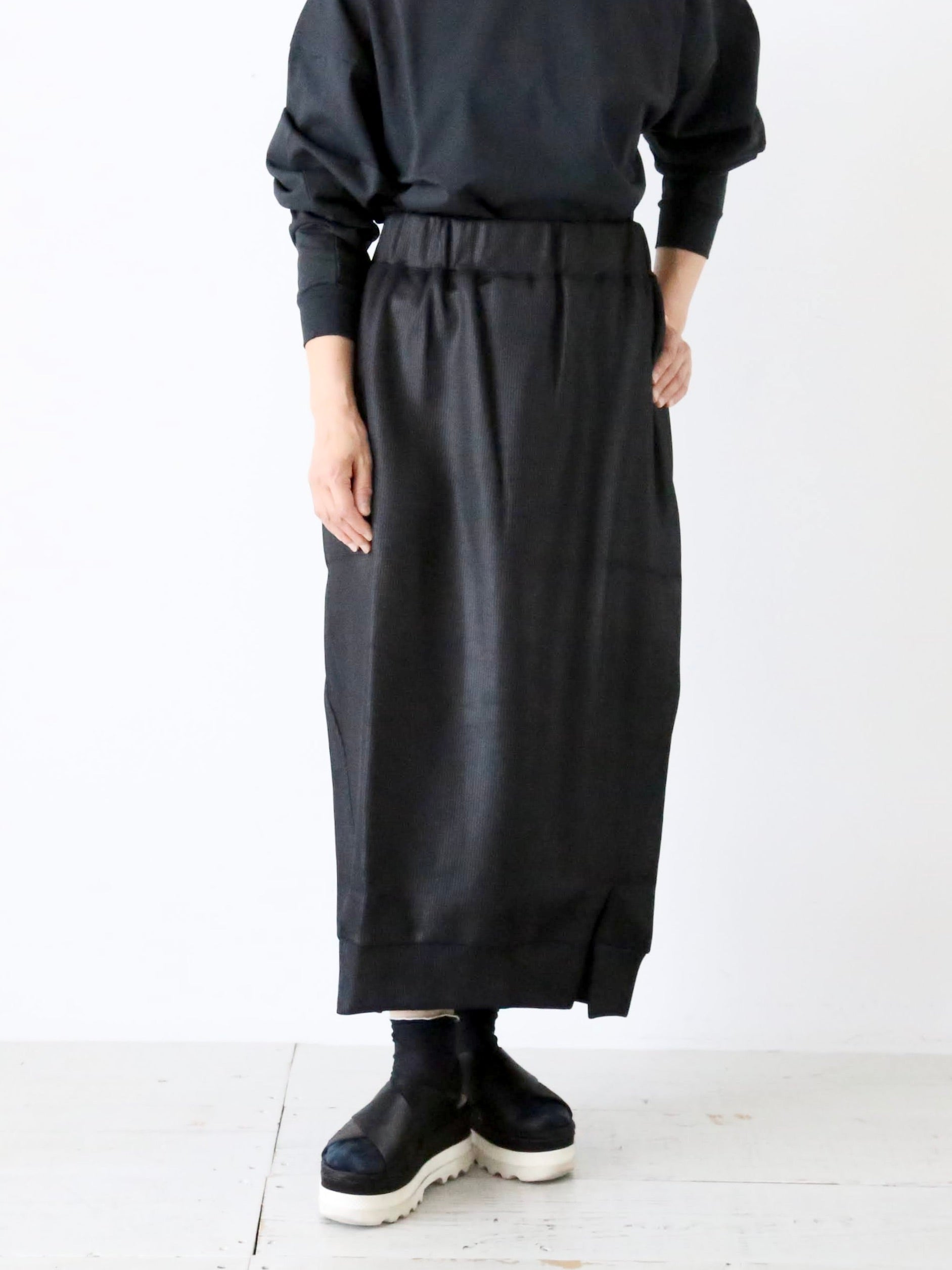 ALWEL リブベッドサイドスリットスカート [SQER-3]