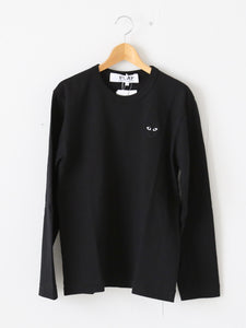 PLAY COMME des GARCONS ロングスリーブTシャツ(ブラック×ブラック) [AX-T120-051]