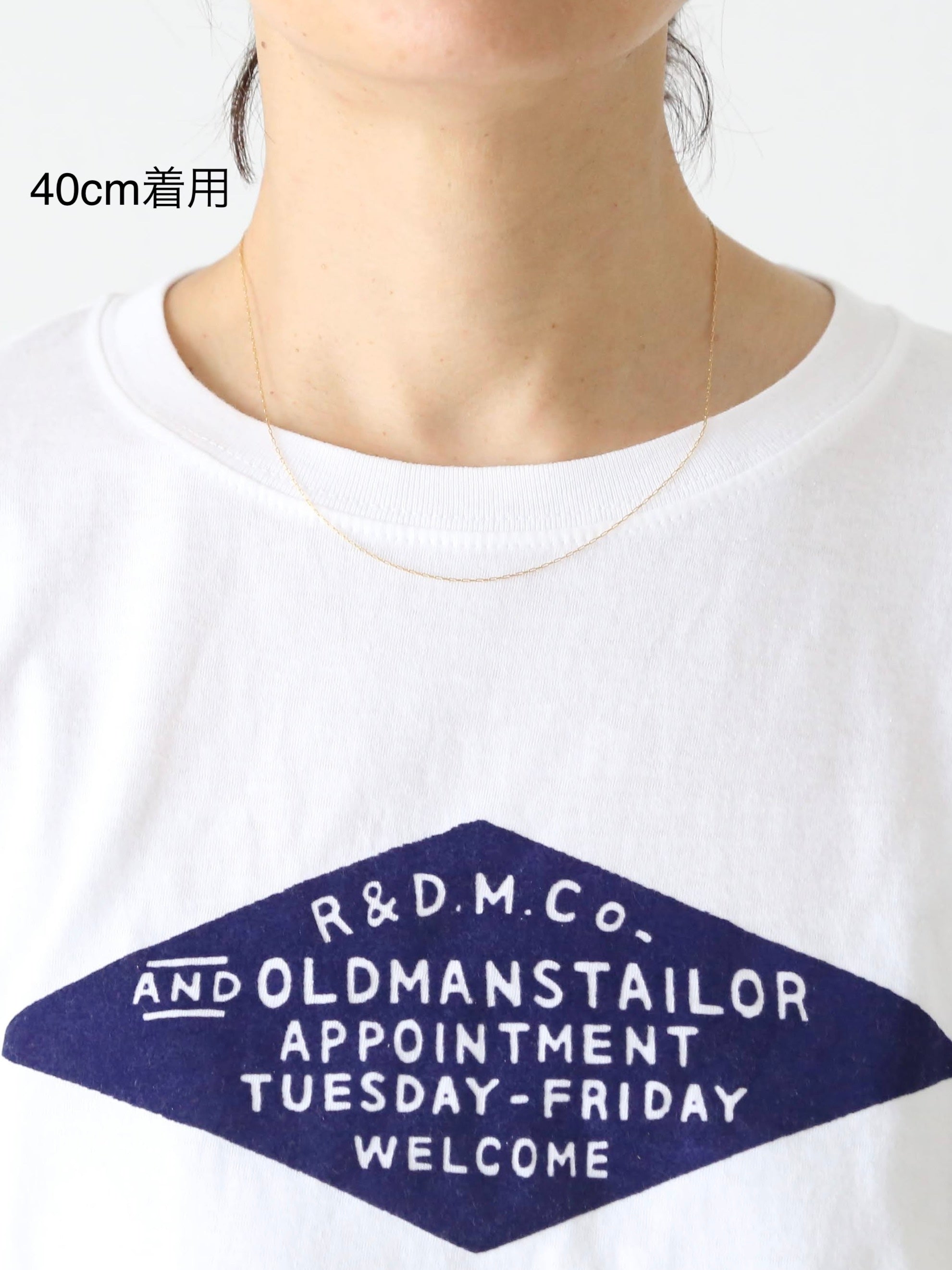 a.k.mom 極細チェーンネックレス (40cm)(45cm)(50cm)(60cm)[23]