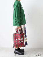 画像をギャラリービューアに読み込む, OLDMAN'S TAILOR OMT プリントチェックミニトートバッグ [m1552]
