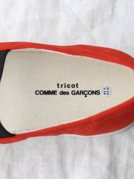 tricot COMME des GARCONS 綿別珍シューズ [TE-K101-001]