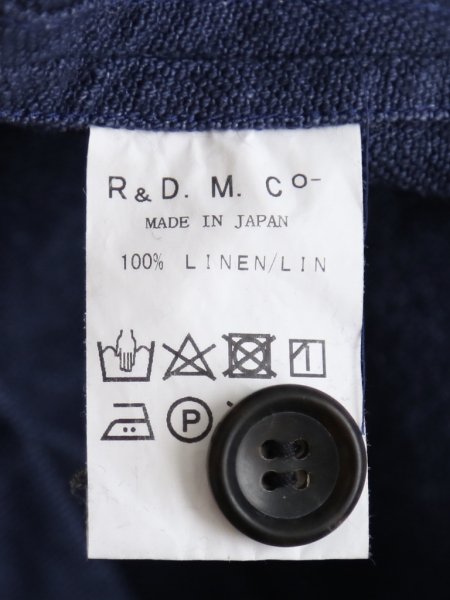 R&D.M.Co- キャンバスリネン2ボタンジャケット[2524]