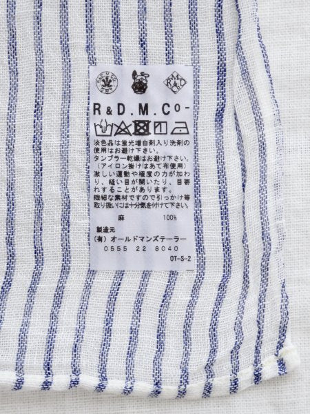 R&D.M.Co- リネンハンカチーフ(太) [4122]