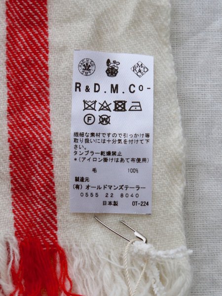 R&D.M.Co- ウールクロスマフラー [4542]
