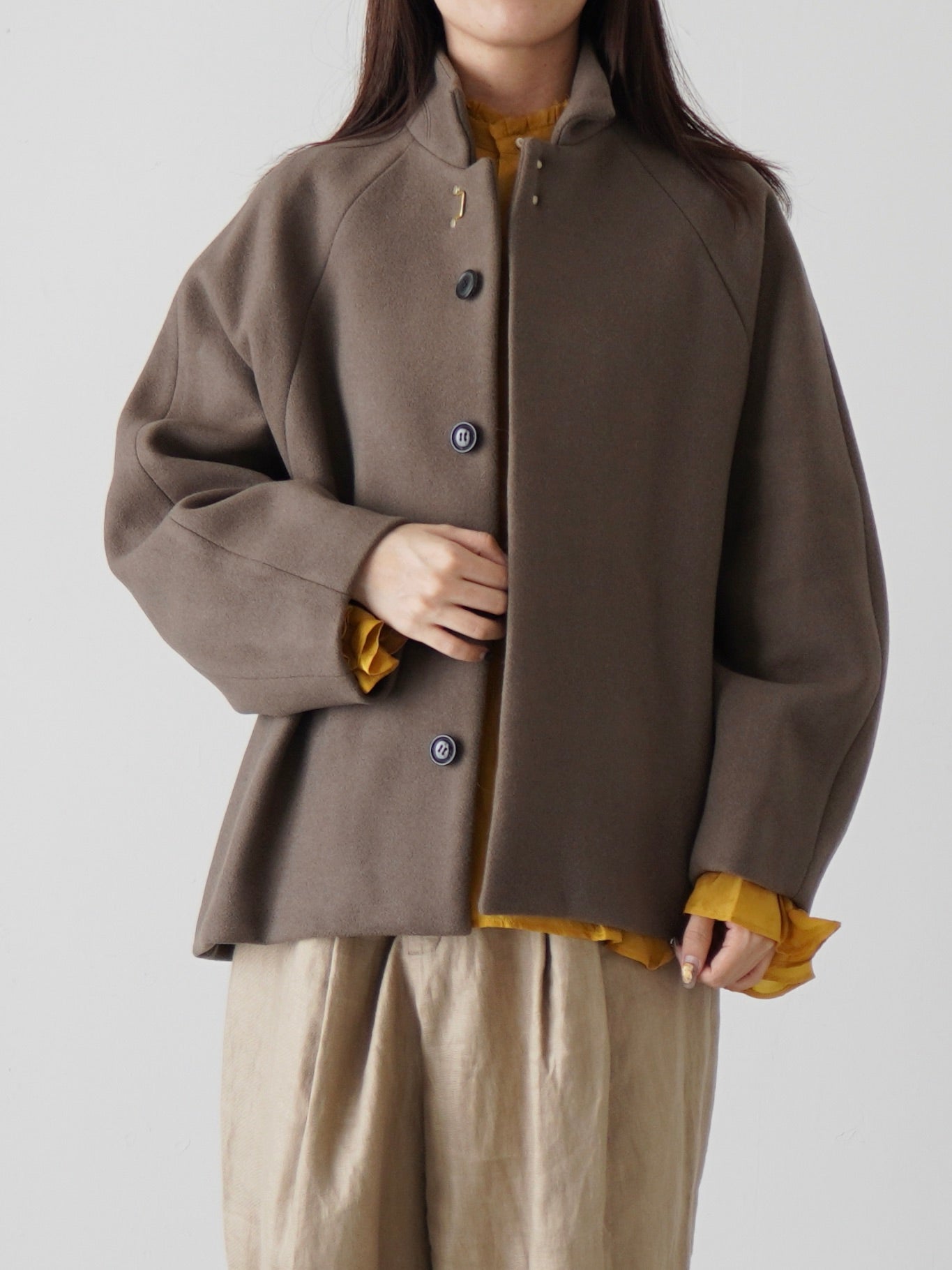 ZARA ZW COLLECTION オーバーサイズ ショートコート M-L 2024年版