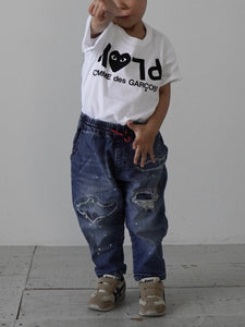 PLAY CDG KIDS' LOGO T-SHIRT キッズTシャツ [AZ-T567-100]