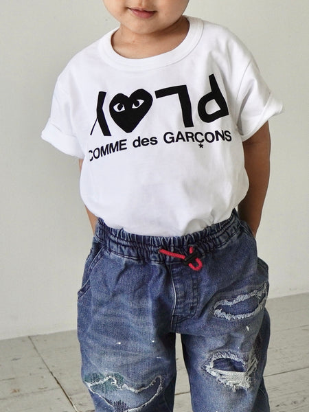 PLAY CDG KIDS' LOGO T-SHIRT キッズTシャツ [AZ-T567-100]