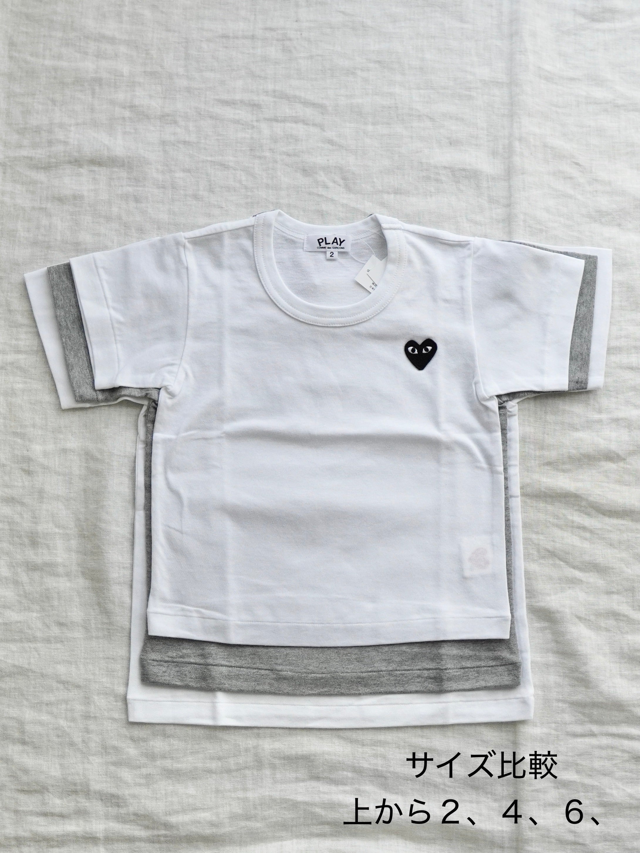 PLAY CDG BLACK HEART KIDS T-SHIRTキッズTシャツ [AZ-T563-100]