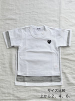画像をギャラリービューアに読み込む, PLAY CDG BLACK HEART KIDS T-SHIRTキッズTシャツ [AZ-T563-100]
