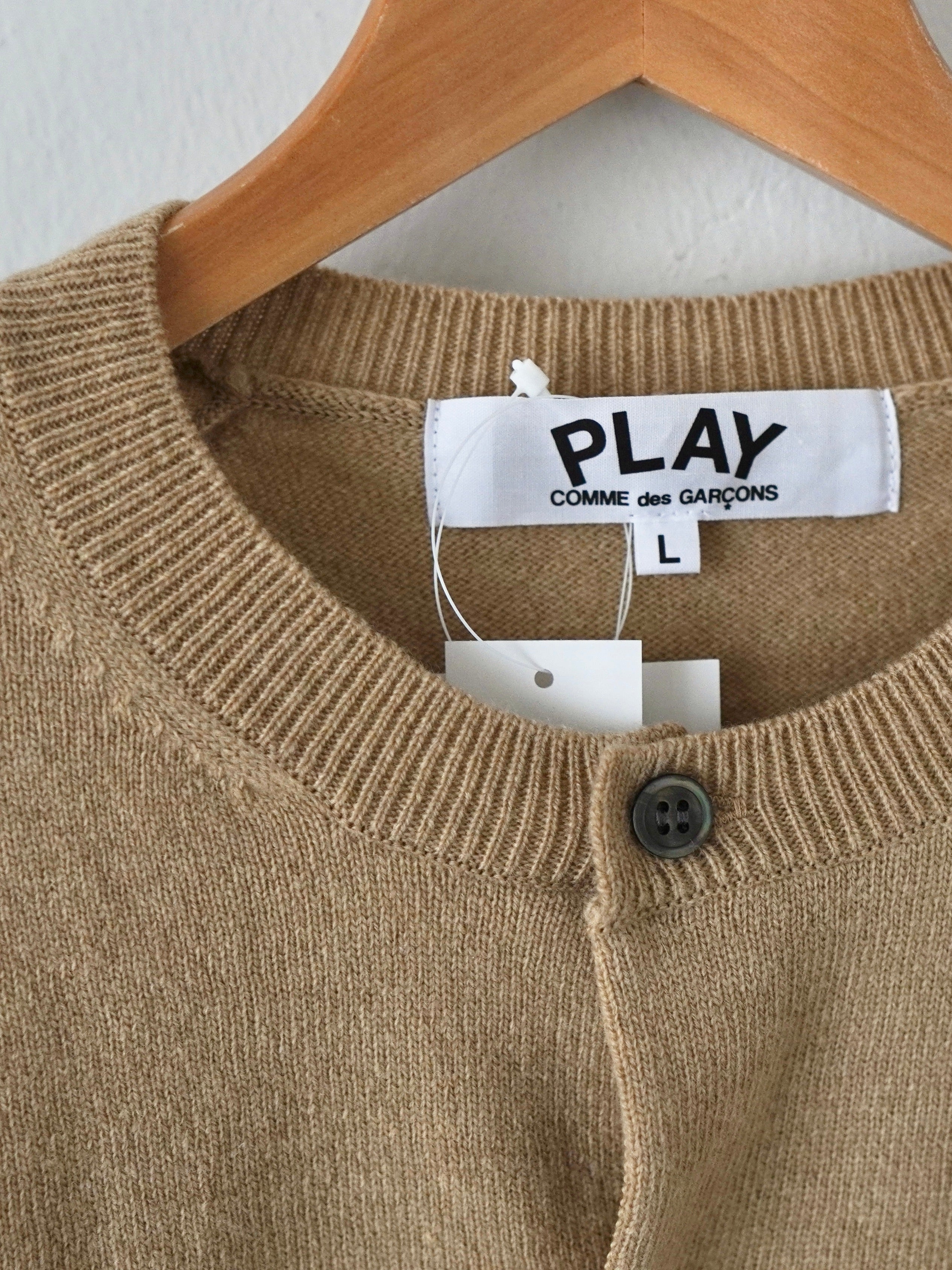 PLAY COMME des GARCONS レディースクルーネックカーディガン [AZ-N065 ...