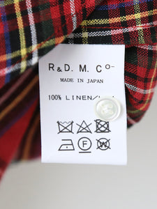R&D.M.Co- タータンチェックギャザースリーブドレス [6025]