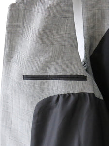 noir kei ninomiya チェック柄ウールトロビッグカラージャンパースカート [3K-A002-051]