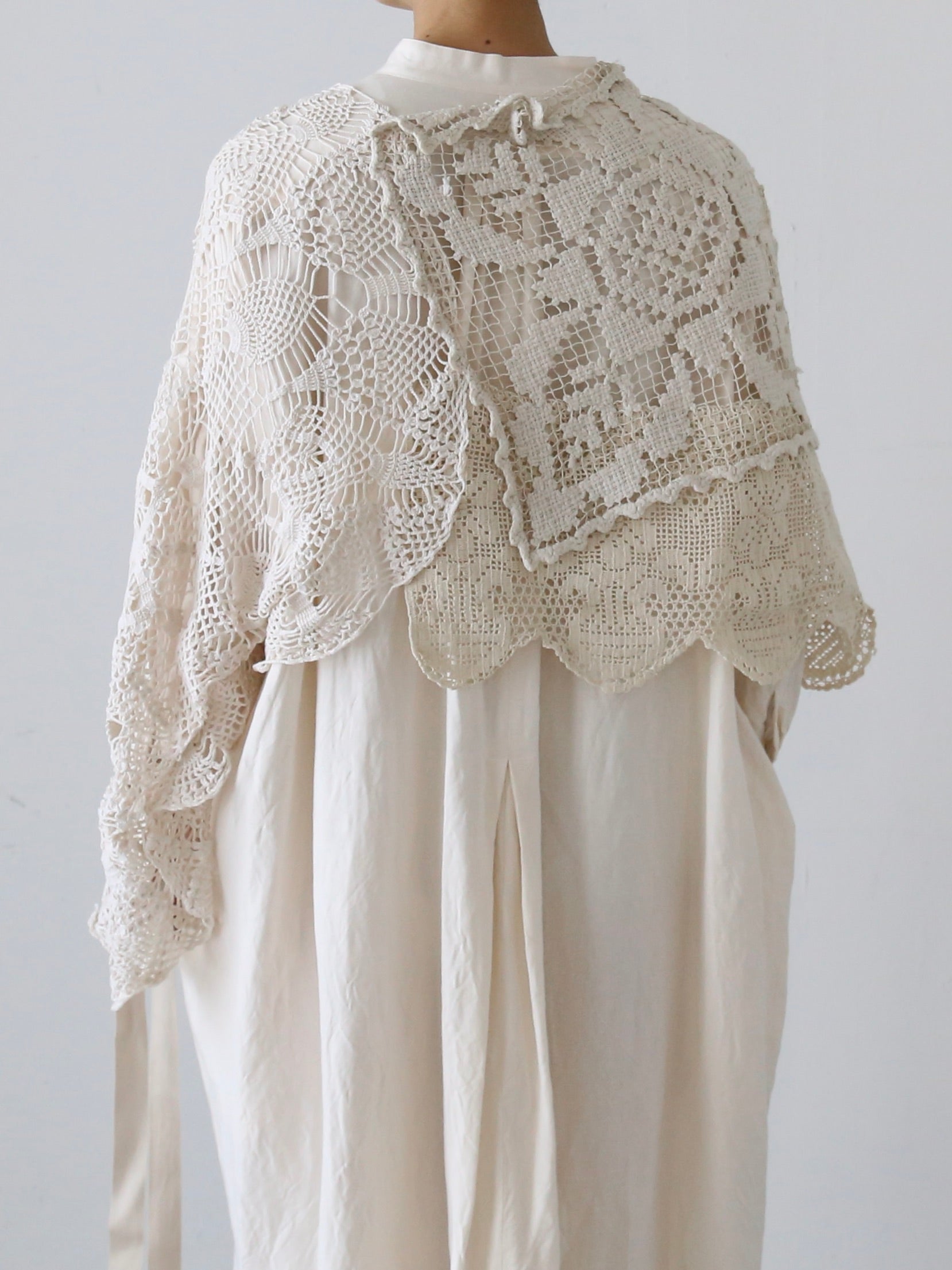 vintage lace ポンチョ