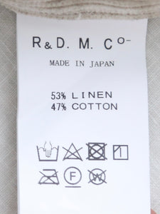 R&D.M.Co- リネンコーデュロイゴムパンツ [4917]