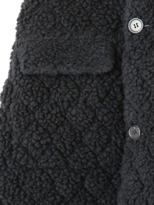 noir kei ninomiya フリース×花柄サテンジャガードキルトジャンパースカート [3J-A005-051]