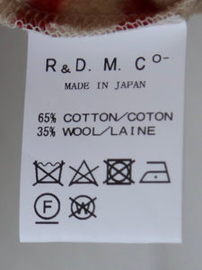 R&D.M.Co- ブラッシュドバックボーダーバスクシャツ [5109]