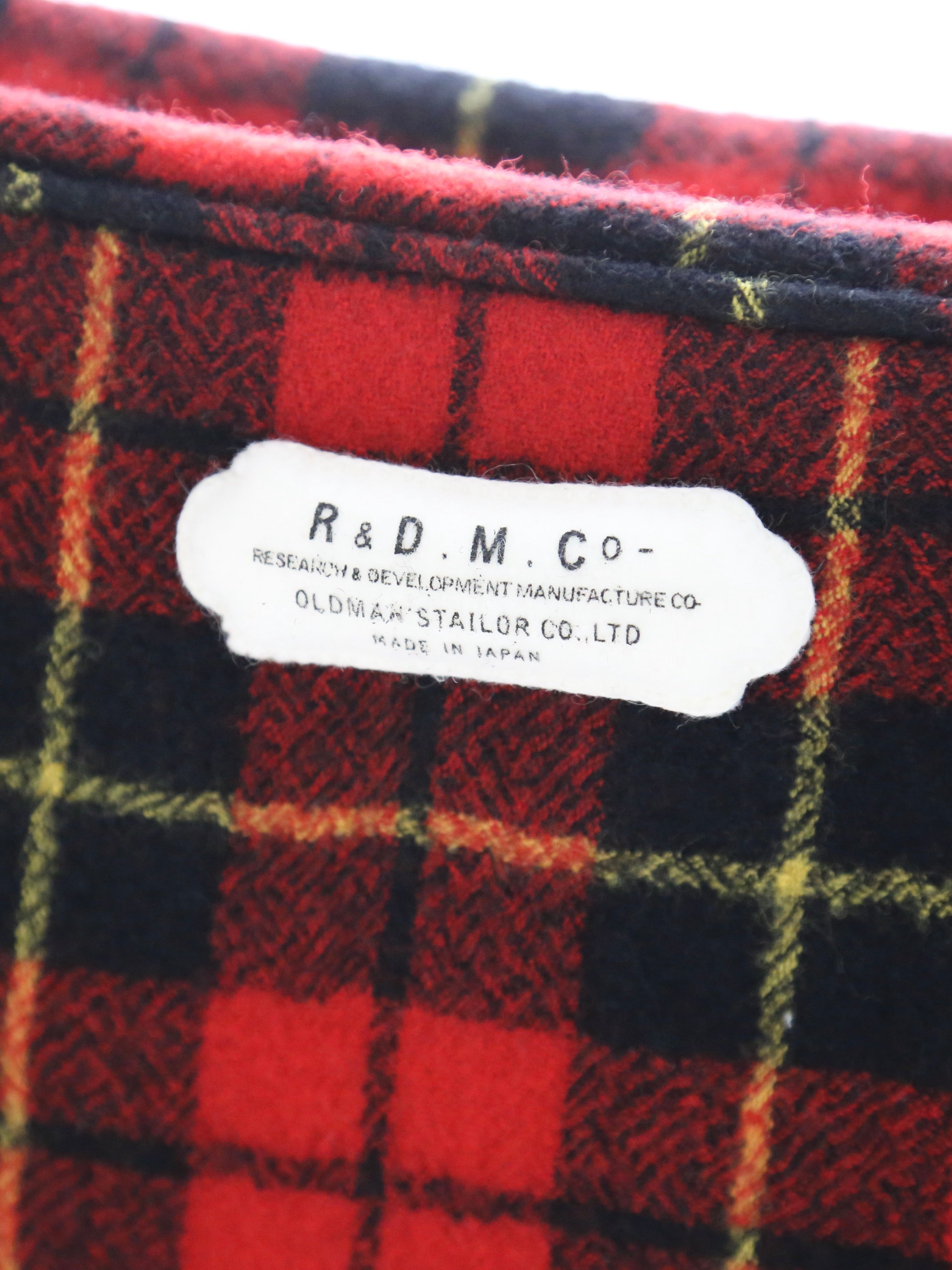 R&D.M.Co-ウールタータンチェックボストンバッグ(ブローチ付き) [5910]