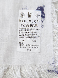 R&D.M.Co- オズプリントガーゼショール・ホワイト [4860]
